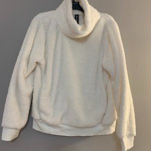 cozy white teddy bear sweater